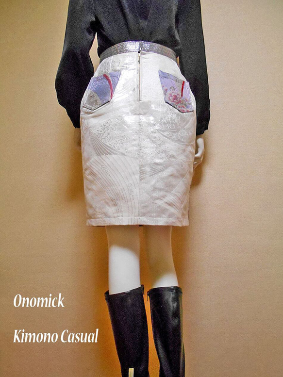 帯のタイトスカート Kimono Skirt WS-021/S-M 10枚目の画像
