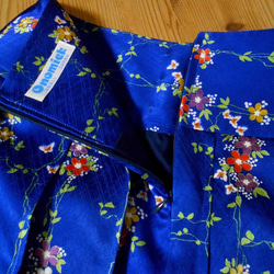 小紋着物のプリーツスカート Kimono Skirt WS-022/S-M 15枚目の画像