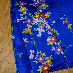 小紋着物のプリーツスカート Kimono Skirt WS-022/S-M 8枚目の画像