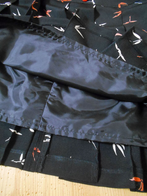 小紋着物のプリーツスカート Kimono Skirt WS-024/S 9枚目の画像