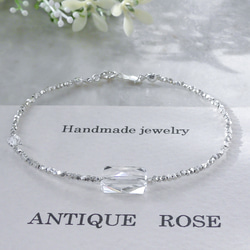 ❮再販×3❯ No. 56 カレンシルバー★ブレスレット (クリスタル × クリスタル) 2枚目の画像