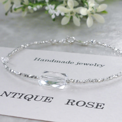 ❮再販×3❯ No. 56 カレンシルバー★ブレスレット (クリスタル × クリスタル) 1枚目の画像