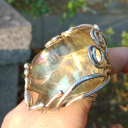 黃水晶手工銀戒 純銀戒指 ~ 「太陽」 ~Citrine Silver Ring 第4張的照片