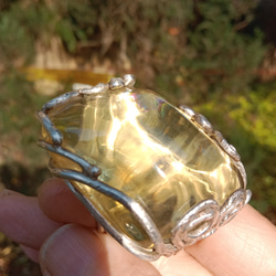 黃水晶手工銀戒 純銀戒指 ~ 「太陽」 ~Citrine Silver Ring 第7張的照片