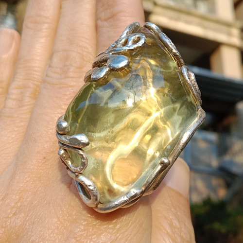 ハンドメイド シルバーリング シトリン 【公式通販】