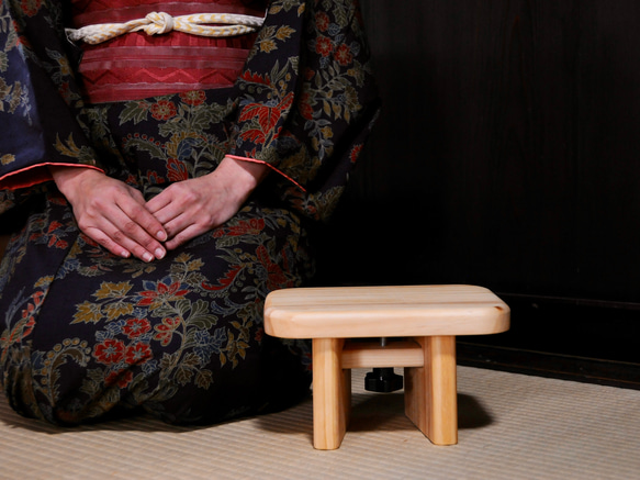 【和の正座椅子　ウッドナチュラル】座り心地がよく分解組み立ても簡単！ 3枚目の画像