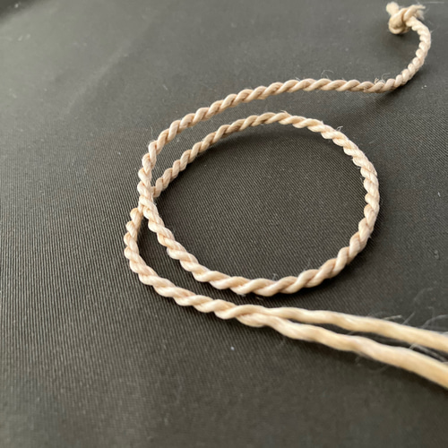 国産精麻 極太紐 60〜150cm】自然の祝福を纏う祈り紐｜強い存在感の淡