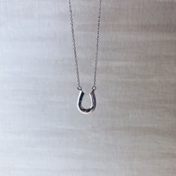 horse shoe necklace【silver925】シンプル　シルバー　シルバー925 馬蹄　ホースシュー 5枚目の画像