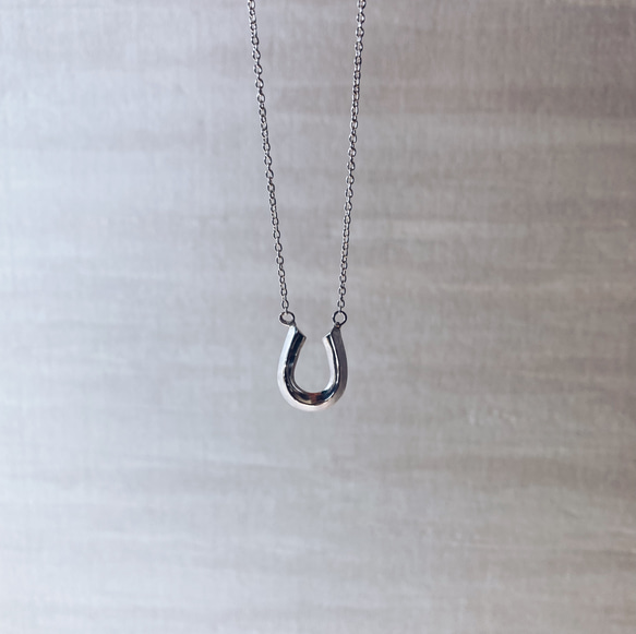 horse shoe necklace【silver925】シンプル　シルバー　シルバー925 馬蹄　ホースシュー 5枚目の画像