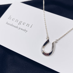 horse shoe necklace【silver925】シンプル　シルバー　シルバー925 馬蹄　ホースシュー 1枚目の画像