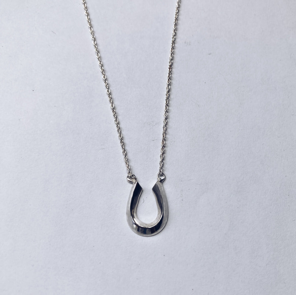 horse shoe necklace【silver925】シンプル　シルバー　シルバー925 馬蹄　ホースシュー 9枚目の画像