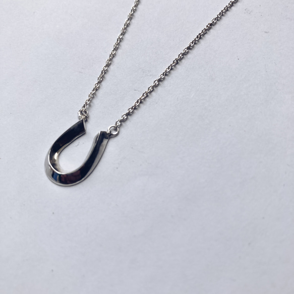 horse shoe necklace【silver925】シンプル　シルバー　シルバー925 馬蹄　ホースシュー 10枚目の画像