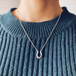 horse shoe necklace【silver925】シンプル　シルバー　シルバー925 馬蹄　ホースシュー 14枚目の画像