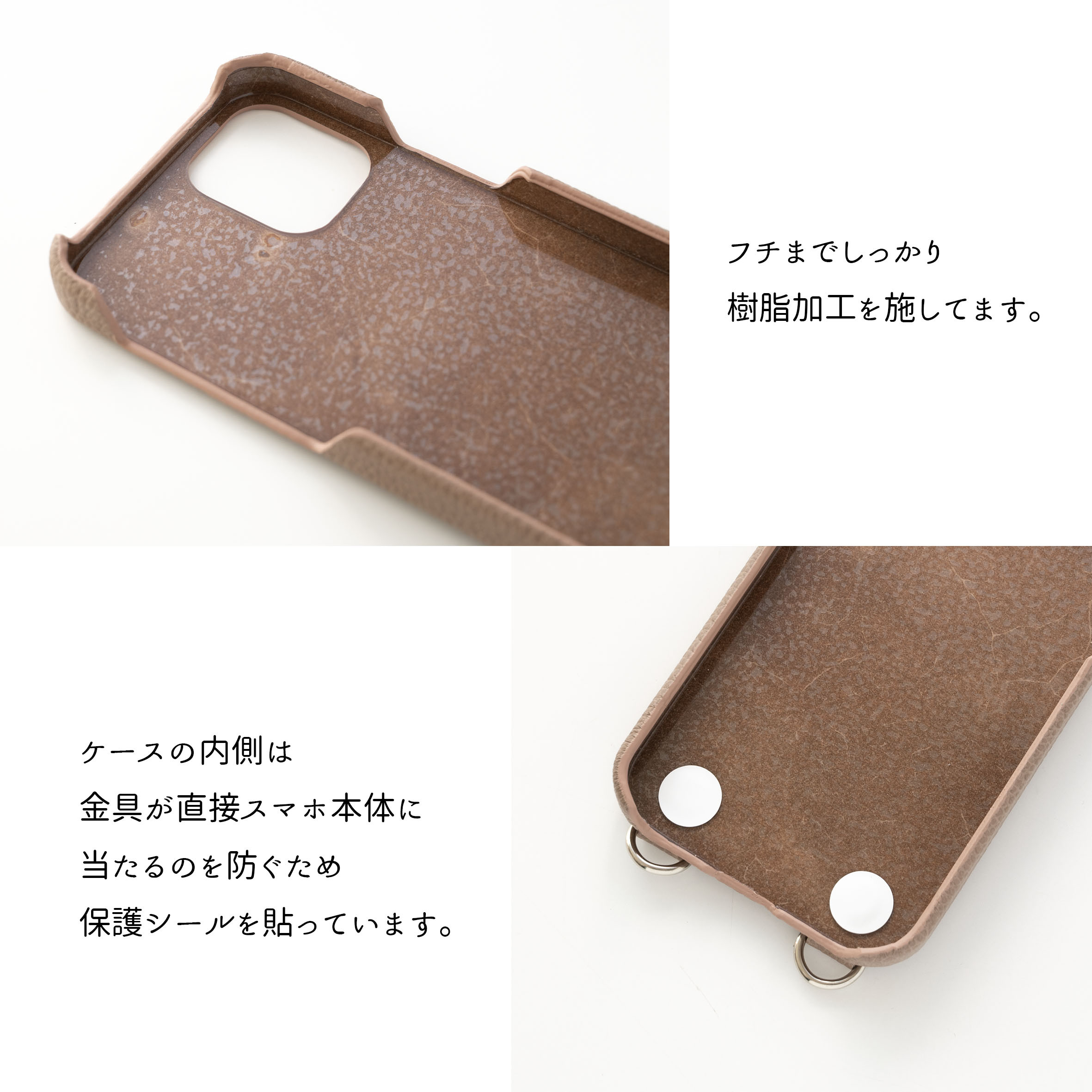 まるっとケース スマホスタンド付き 【 シュリンクレザー × ダイヤモンドパイソン 】 縦動画 横動画 BS25K