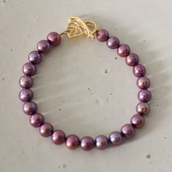 14KGF pearl set　pierce＆bracelet[kgf5098] 2枚目の画像