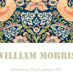 ウィリアム モリス、「イチゴ泥棒」リビング、キッチン等、お部屋を選ばないアートポスター、北欧スタイルにも【W-0373】 12枚目の画像