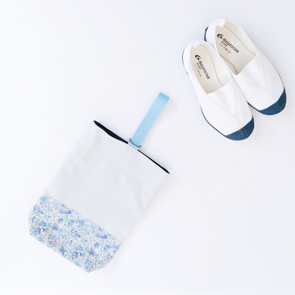 新作☆リバティ×くすみカラー 上履き入れ 上履き袋 bonbonribbon 通販