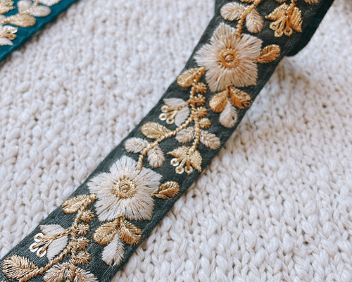インド刺繍リボン専用 インド刺繍リボン 01234-2 糸・ミシン糸 TutuPiggyParts 通販