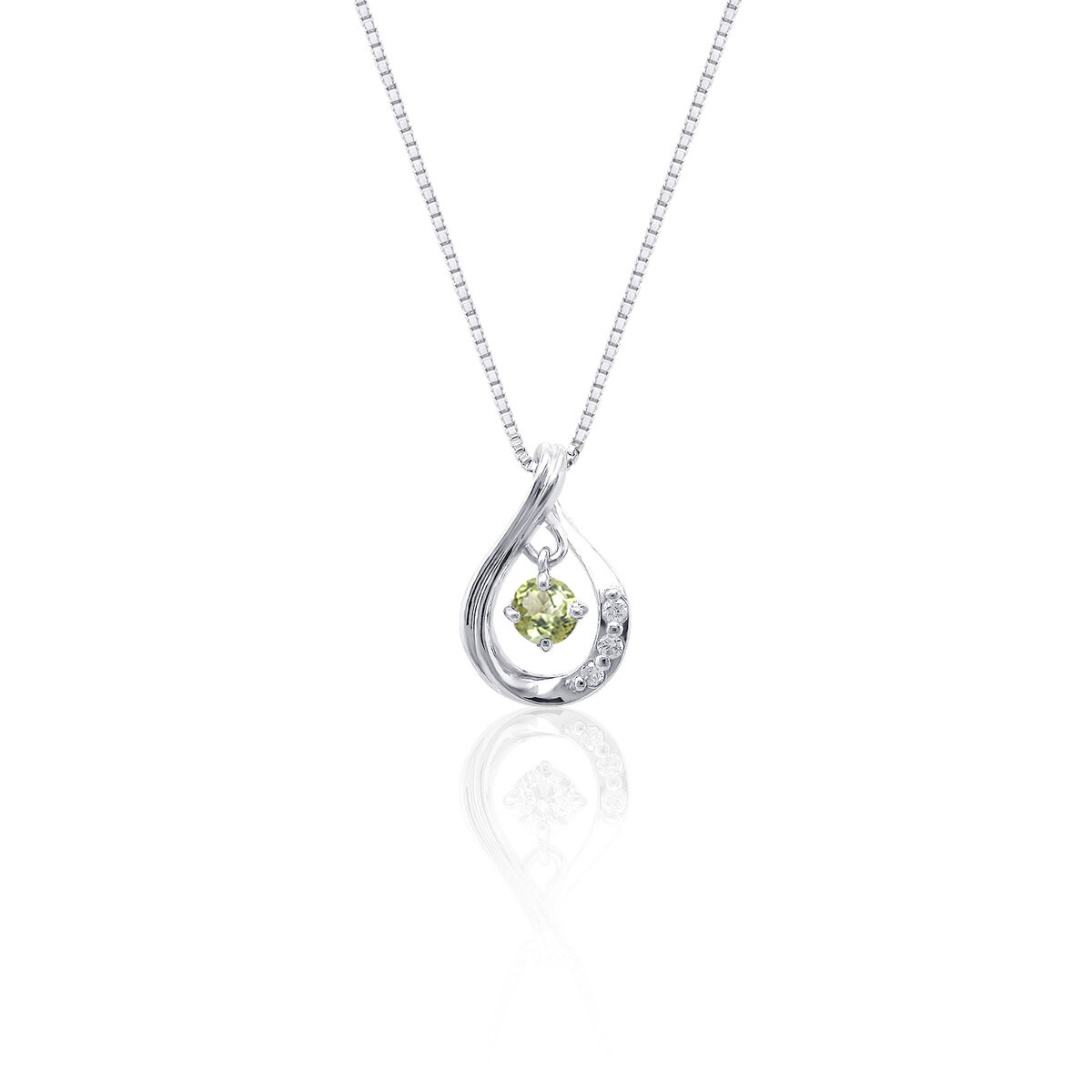 すぐ届く＊送料込＊SWAROVSKI Birthstone 誕生石 8月 ネックレス Birthstone ペンダント, スクエア・カット, 5月, グリーン