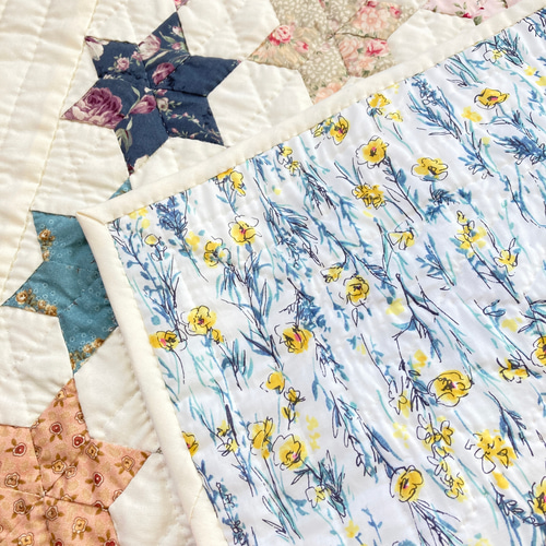 シックスポインテッド・スターのパッチワークタペストリー パッチ