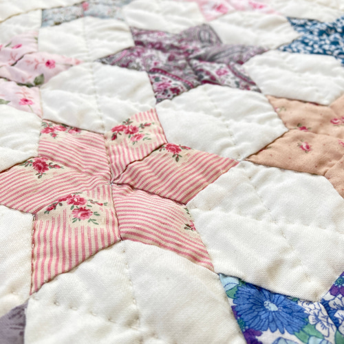 シックスポインテッド・スターのパッチワークタペストリー パッチ