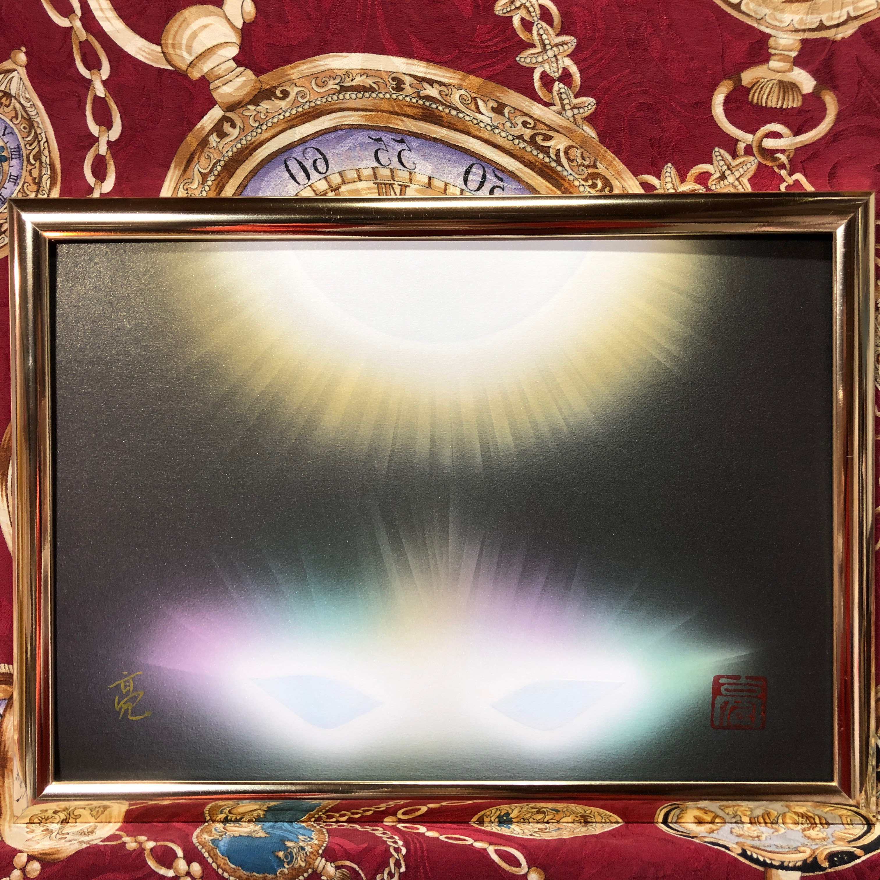 s龍神アートセール｜高次元開運絵画6次元眷属神『光龍』A4サイズ額縁付き