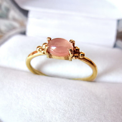 ロードクロサイトのリング オーバルカボション・カット 指輪・リング