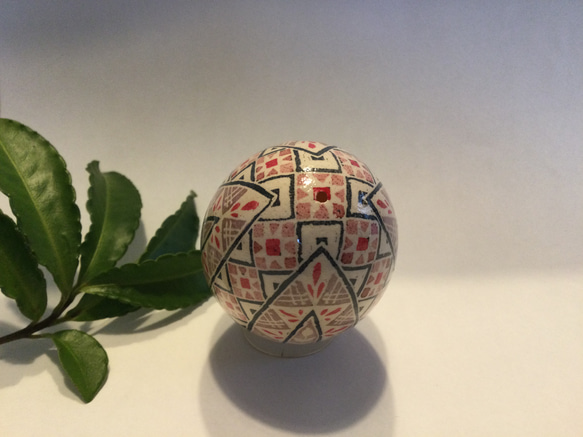 イースターエッグ(PYSANKY)  本物の卵です(๑˃̵ᴗ˂̵) 6枚目の画像