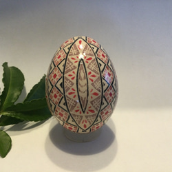 イースターエッグ(PYSANKY)  本物の卵です(๑˃̵ᴗ˂̵) 3枚目の画像