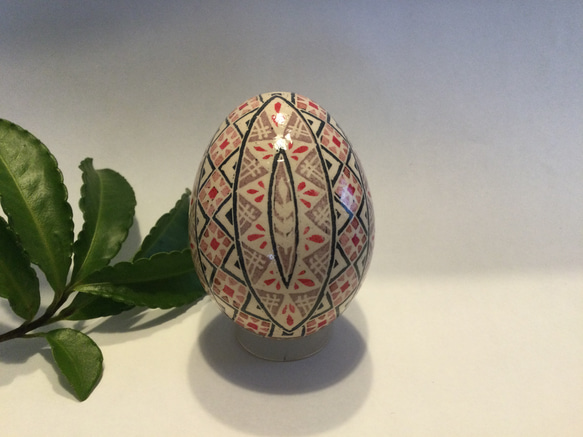 イースターエッグ(PYSANKY)  本物の卵です(๑˃̵ᴗ˂̵) 3枚目の画像