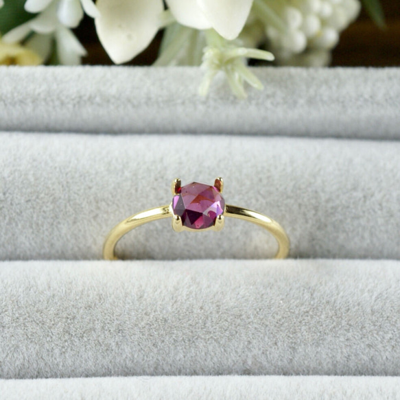 受注制作】ロードライトガーネットリング 7号〜フリーサイズ/7号/9号