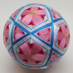 Temari Cat Shop Temari“桃子”淺藍色10cm Temari Temari Temari 四季掛飾 第3張的照片