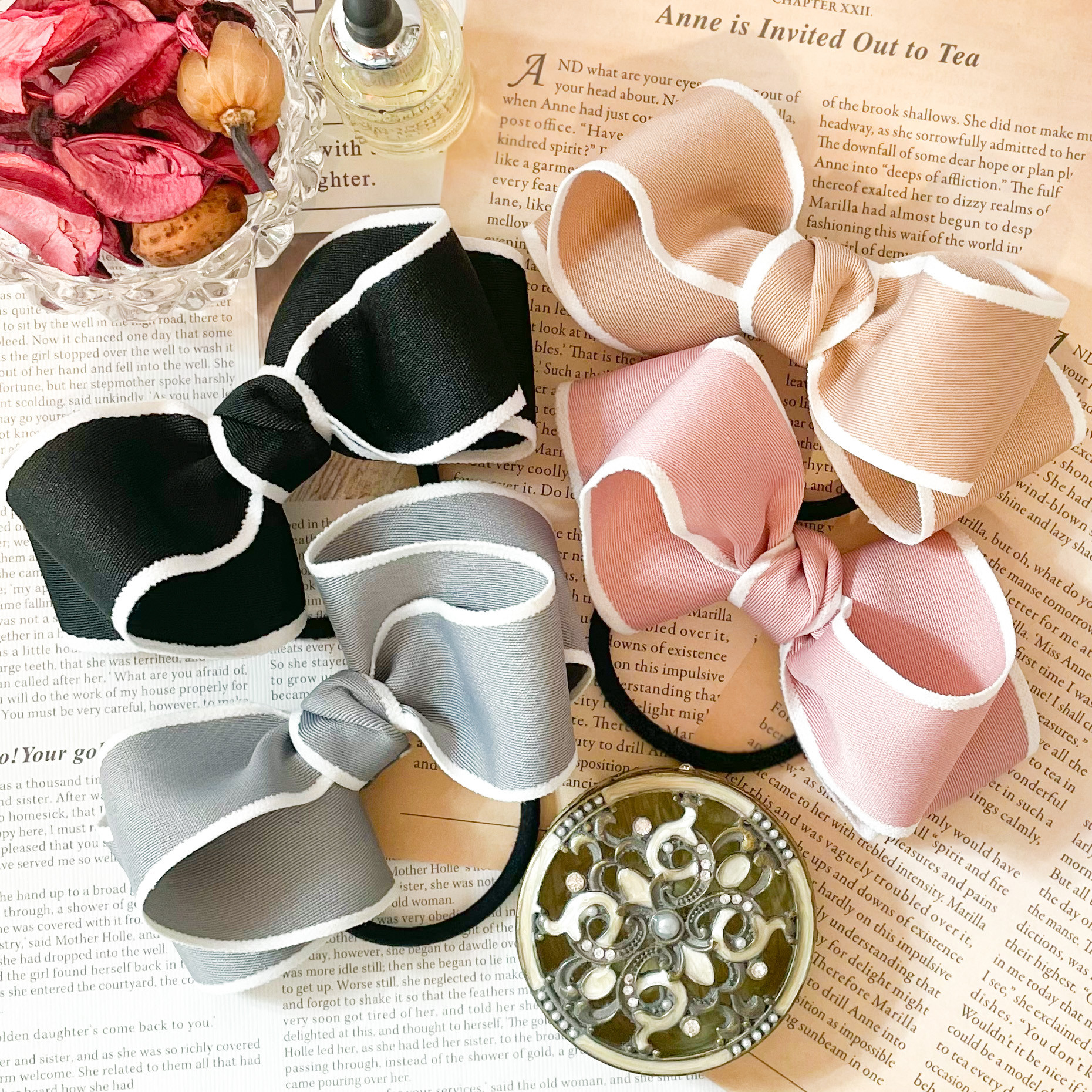 flower×Alice color トリプルリボンのヘアゴム c09dccd2b013a7b6597c96f53ae037