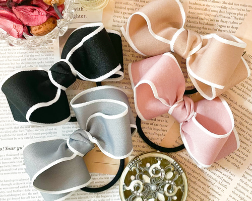 お得セット パイピングリボン(全4色) 通販 Shop Handmade Elie's ヘアゴム ヘアゴム