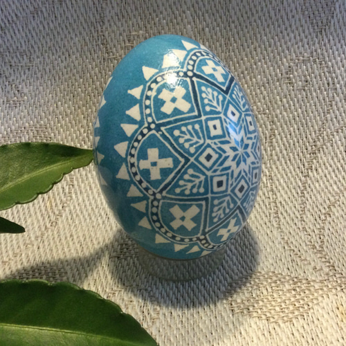 イースターエッグ(PYSANKY) 本物の卵です(๑˃̵ᴗ˂̵) クリスマスツリー