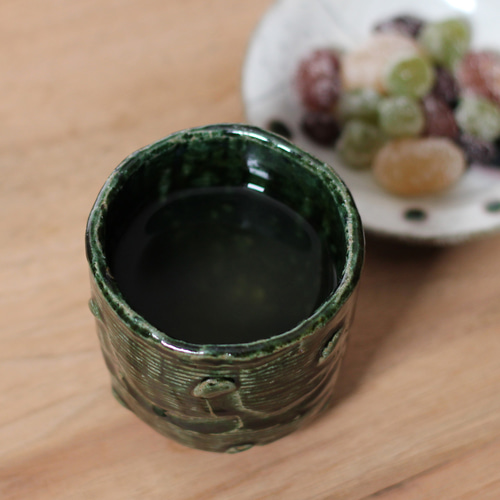 陶芸品　湯のみ　陶芸作家 織部模様入り夫婦湯のみ】yu65 母の日 父の日 敬老の日 結婚祝い 陶芸