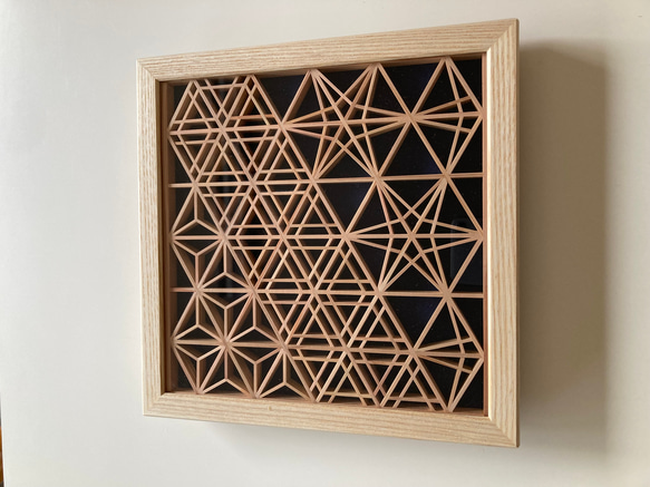 52 麻の葉組子 アクリル板入り2枚一組 【公式通販】