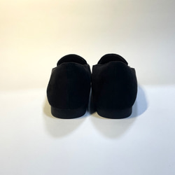 ◆冬季優惠2,000日圓◆「Suede x Harako style」平底鞋（黑豹圖案）2cm鞋跟/23.5cm 第5張的照片