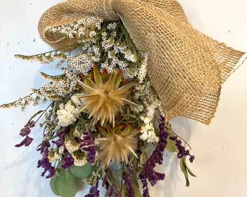 38センチ ニューカデンドロン、アメジストセージのネイティブフラワー