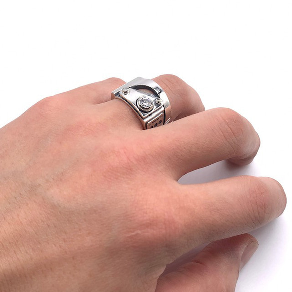 シルバー925 リング メンズ/スチームパンク リング/シルバーアクセサリー メンズ/男性へのプレゼント/fc104 アクセサリー・ジュエリー アクセサリー（メンズ） 指輪・リング C1941973318(14850円)