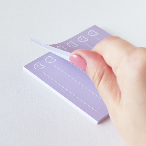 Amazon.co.jp: 【Abon Abon】メモ くま かわいい 5冊セット 50枚