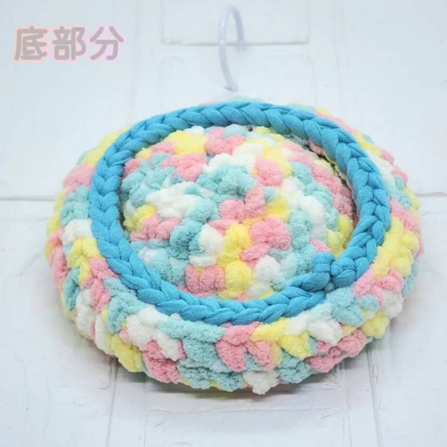 小鳥マシュマロ皿巣ベッド (コットンキャンディー) Birs-nest