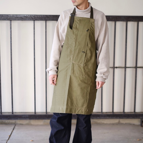 military apron（vintage tent remake） 4枚目の画像