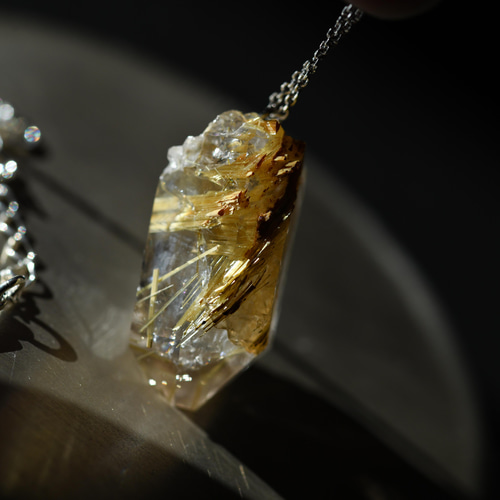 045 Stay Gold Collection】 ルチルクォーツ 鉱物原石