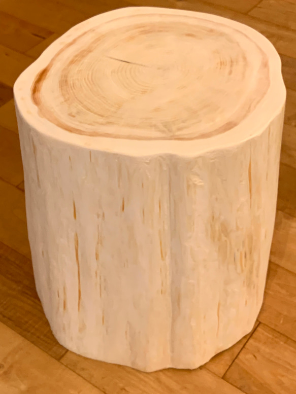 Hinoki  Wood  Stool No.144 2枚目の画像