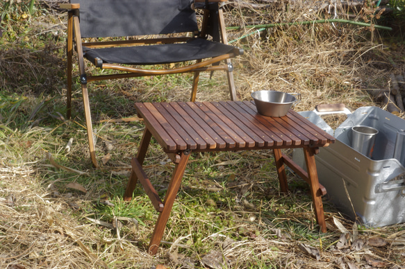 ウォールナット シェルコンテーブル (シェルコン アウトドア