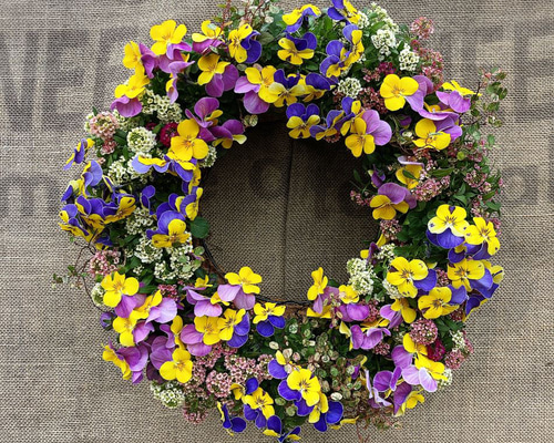 ドライフラワー　スマホリング.アリッサムリース ドライフラワー スマホリング.アリッサムリース ドライフラワー