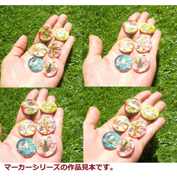 『Creema限定』ゴルフマーカー  猫　リボン　ハットクリップセット/　レモン　ピンク 10枚目の画像