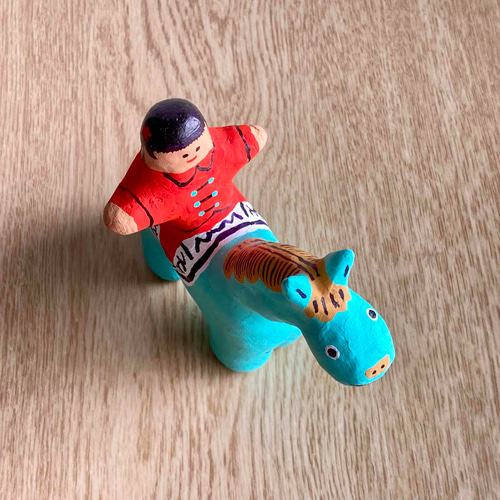サーカスの人気者 馬【手作り人形】【置物】 立体・オブジェ