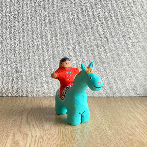 サーカスの人気者 馬【手作り人形】【置物】 立体・オブジェ